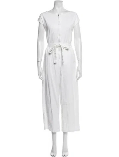 Pre-owned Rachel Comey Crew Neck Jumpsuit In White