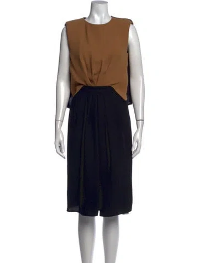 Pre-owned Rachel Comey Crew Neck Knee-length Dress In Black