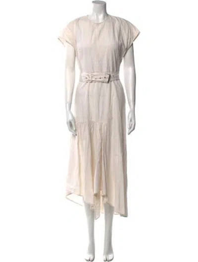 Pre-owned Rachel Comey Crew Neck Long Dress In Neutral