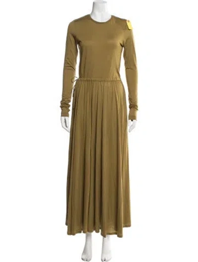 Pre-owned Rachel Comey Crew Neck Long Dress W/ Tags In Green