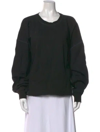 Pre-owned Rachel Comey Crew Neck Long Sleeve Sweatshirt In Black