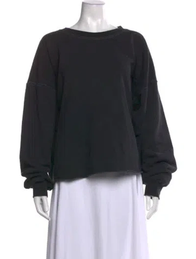 Pre-owned Rachel Comey Crew Neck Long Sleeve Sweatshirt In Black