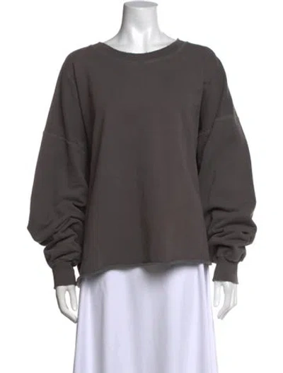 Pre-owned Rachel Comey Crew Neck Long Sleeve Sweatshirt In Gray