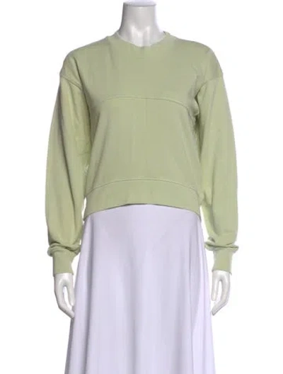 Pre-owned Rachel Comey Crew Neck Long Sleeve Sweatshirt In Green