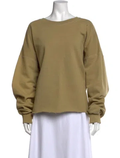 Pre-owned Rachel Comey Crew Neck Long Sleeve Sweatshirt In Green