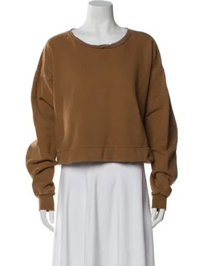 Pre-owned Rachel Comey Crew Neck Long Sleeve Sweatshirt In Neutral