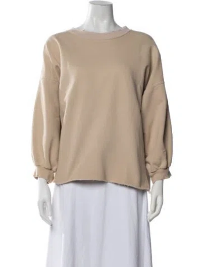 Pre-owned Rachel Comey Crew Neck Long Sleeve Sweatshirt In Neutral