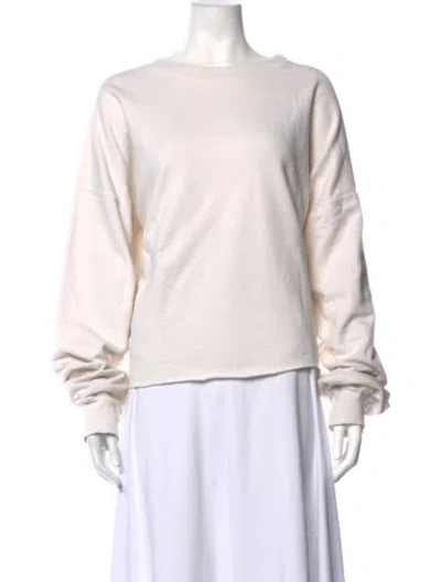Pre-owned Rachel Comey Crew Neck Long Sleeve Sweatshirt In Neutrals