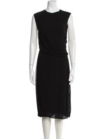 Pre-owned Rachel Comey Crew Neck Midi Length Dress W/ Tags In Black