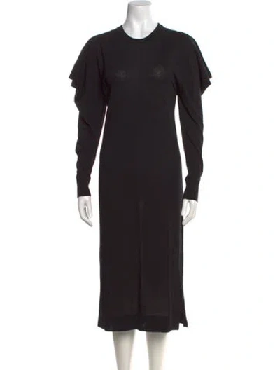 Pre-owned Rachel Comey Crew Neck Midi Length Dress W/ Tags In Black