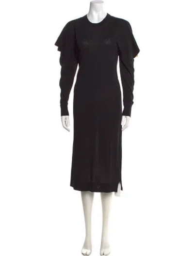 Pre-owned Rachel Comey Crew Neck Midi Length Dress W/ Tags In Black