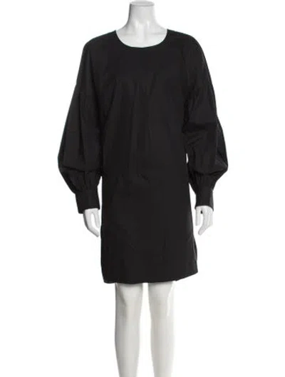 Pre-owned Rachel Comey Crew Neck Mini Dress In Black