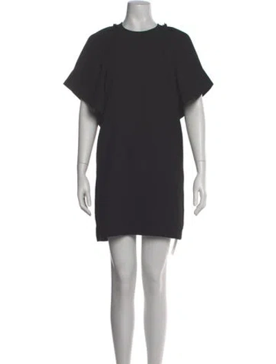 Pre-owned Rachel Comey Crew Neck Mini Dress In Gray
