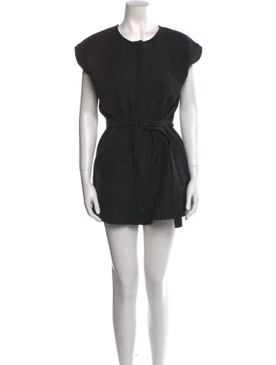 Pre-owned Rachel Comey Crew Neck Romper In Black