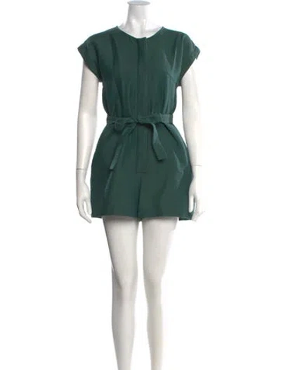 Pre-owned Rachel Comey Crew Neck Romper In Green