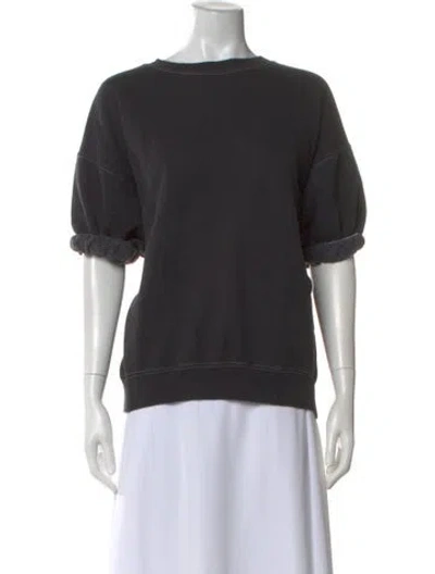 Pre-owned Rachel Comey Crew Neck Short Sleeve Sweatshirt In Black