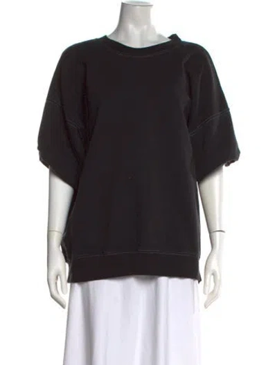 Pre-owned Rachel Comey Crew Neck Short Sleeve Sweatshirt In Black