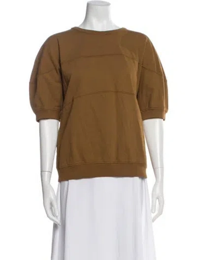 Pre-owned Rachel Comey Crew Neck Short Sleeve Sweatshirt In Brown