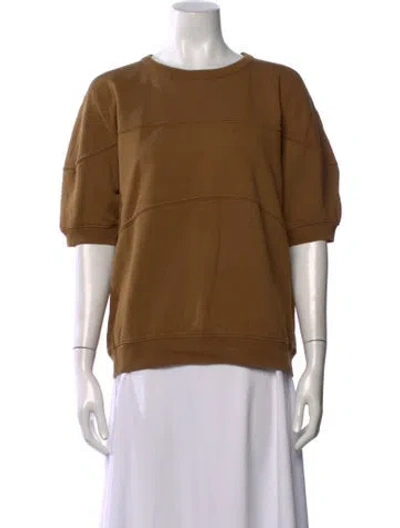 Pre-owned Rachel Comey Crew Neck Short Sleeve Sweatshirt In Brown