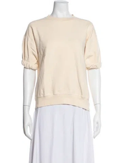 Pre-owned Rachel Comey Crew Neck Short Sleeve Sweatshirt In Neutrals