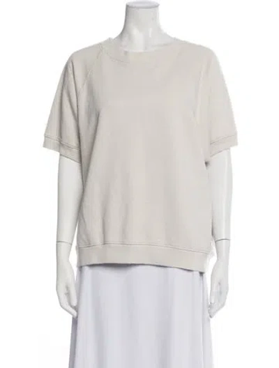 Pre-owned Rachel Comey Crew Neck Short Sleeve Sweatshirt In Neutrals