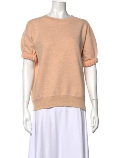 Pre-owned Rachel Comey Crew Neck Short Sleeve Sweatshirt In Orange