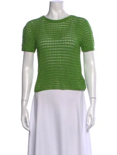 Pre-owned Rachel Comey Crew Neck Short Sleeve T-shirt In Green