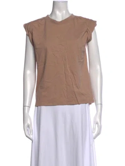 Pre-owned Rachel Comey Crew Neck Short Sleeve T-shirt In Neutrals