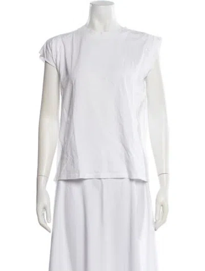 Pre-owned Rachel Comey Crew Neck Short Sleeve T-shirt In White