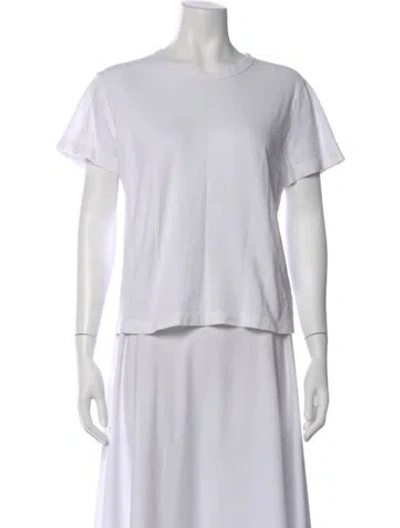 Pre-owned Rachel Comey Crew Neck Short Sleeve T-shirt In White