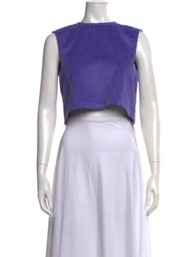 Pre-owned Rachel Comey Crew Neck Sleeveless Crop Top In Pink