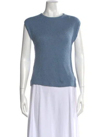 Pre-owned Rachel Comey Crew Neck Sleeveless Top In Blue