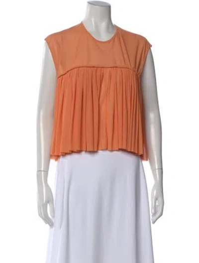 Pre-owned Rachel Comey Crew Neck Sleeveless Top In Orange