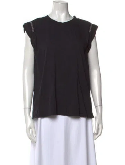 Pre-owned Rachel Comey Crew Neck Sleeveless T-shirt In Black