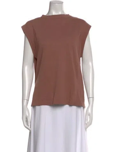Pre-owned Rachel Comey Crew Neck Sleeveless T-shirt In Brown