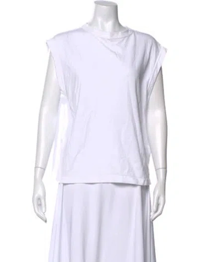 Pre-owned Rachel Comey Crew Neck Sleeveless T-shirt In White