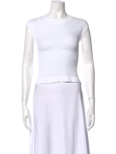 Pre-owned Rachel Comey Crew Neck Sweater In White
