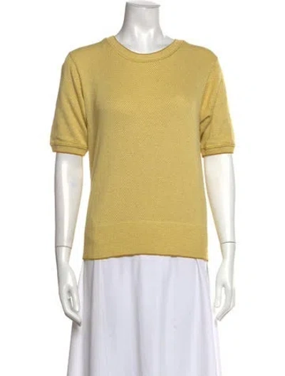Pre-owned Rachel Comey Crew Neck Sweater In Yellow