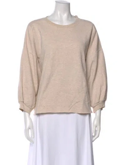 Pre-owned Rachel Comey Crew Neck Three-quarter Sleeve Sweatshirt In Neutral