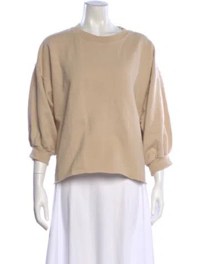 Pre-owned Rachel Comey Crew Neck Three-quarter Sleeve Sweatshirt In Neutral