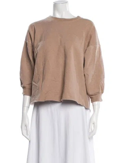 Pre-owned Rachel Comey Crew Neck Three-quarter Sleeve Sweatshirt In Neutral