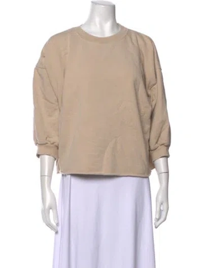 Pre-owned Rachel Comey Crew Neck Three-quarter Sleeve Sweatshirt In Neutrals