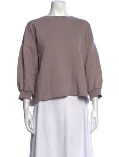Pre-owned Rachel Comey Crew Neck Three-quarter Sleeve Sweatshirt In Purple