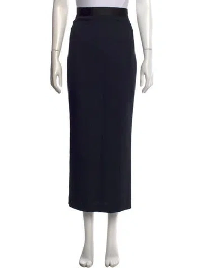 Pre-owned Rachel Comey Cutout Accent Long Skirt In Black