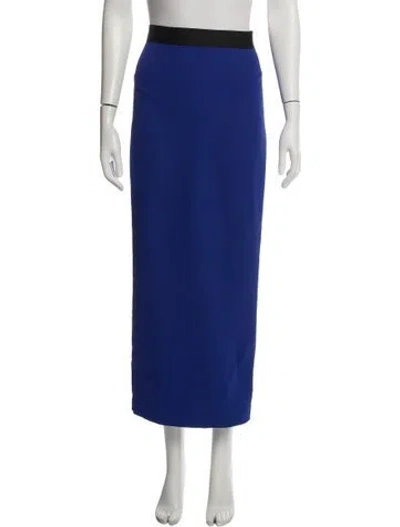 Pre-owned Rachel Comey Cutout Accent Long Skirt In Blue