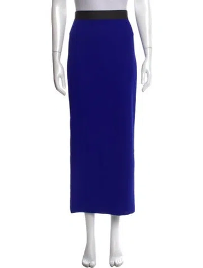 Pre-owned Rachel Comey Cutout Accent Long Skirt W/ Tags In Blue