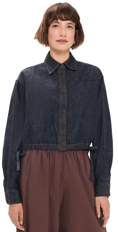 Rachel Comey Denim Base Top Indigo In Blue