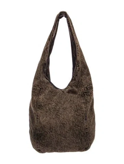 Pre-owned Rachel Comey Denim Hobo In Brown