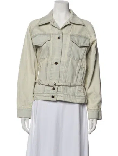 Pre-owned Rachel Comey Denim Jacket In Green