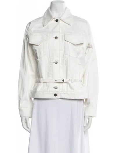 Pre-owned Rachel Comey Denim Jacket In White